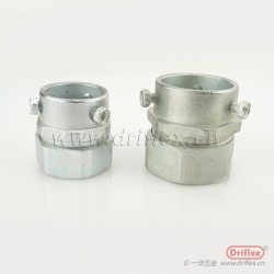 一洋五金鋅合金卡套式接頭三柱式鍍鋅鋼管接頭3/8“到4”